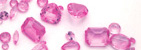 Examples of Simulated Faceted Rose Zircon Gems