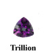 Example of Trillion Cut Faceted Amethyst