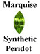 Example of Marquise Cut Faceted Peridot