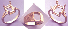 Examples of Emerald Cut Faceted Gems