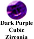 Dark Purple Cubic Zirconia Example